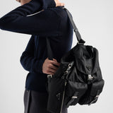 Medium Re-Nylon backpack with pouch