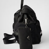 Medium Re-Nylon backpack with pouch