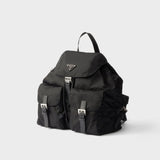 Medium Re-Nylon backpack with pouch