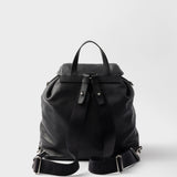 Medium leather backpack