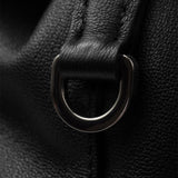 Medium leather backpack