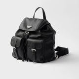 Medium leather backpack