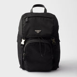 Re-Nylon and Saffiano leather backpack