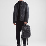 Re-Nylon and Saffiano leather backpack
