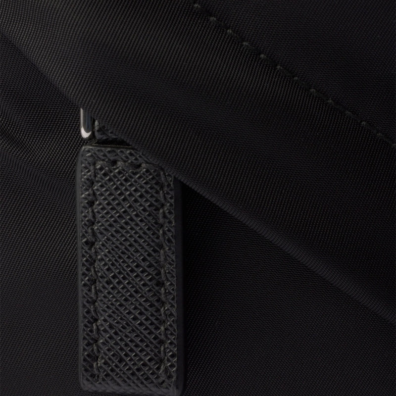 Re-Nylon and Saffiano leather backpack