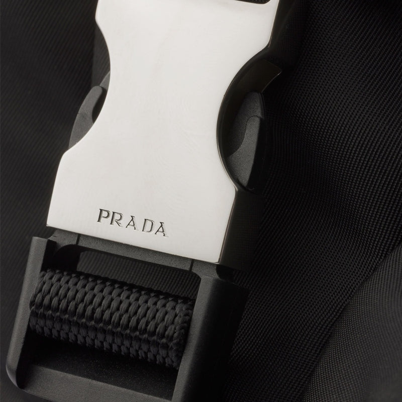 Re-Nylon and Saffiano leather backpack