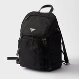 Re-Nylon and Saffiano leather backpack