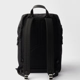 Re-Nylon and Saffiano leather backpack