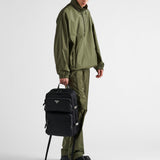 Re-Nylon and Saffiano leather backpack