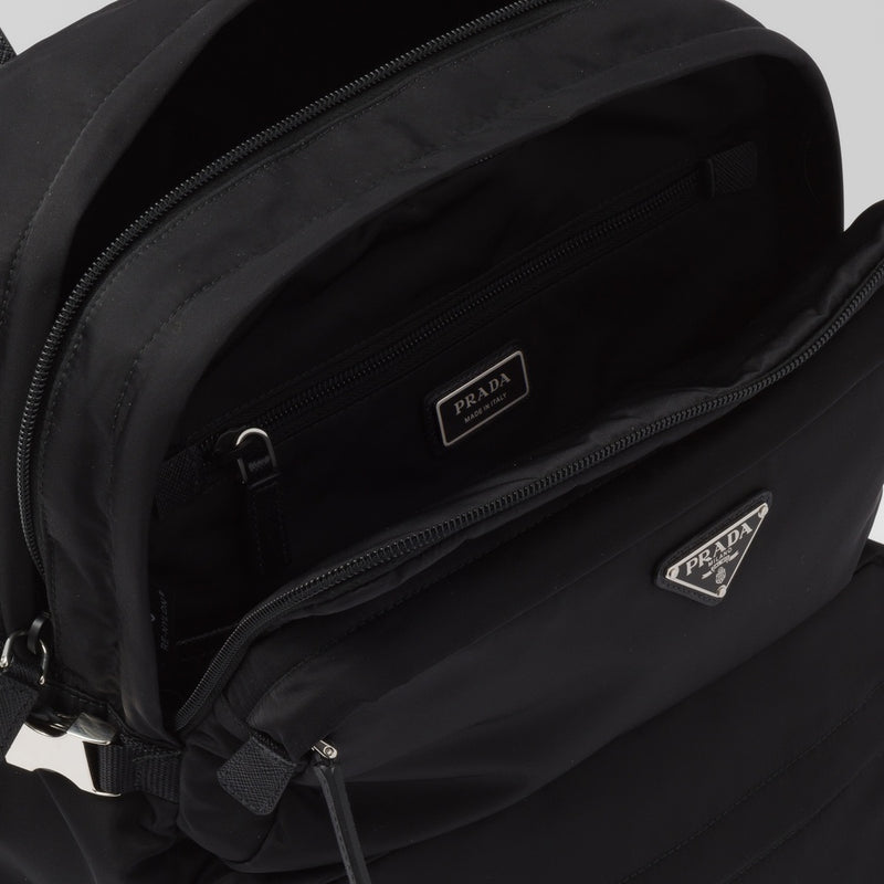 Re-Nylon and Saffiano leather backpack