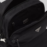 Re-Nylon and Saffiano leather backpack