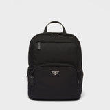 Re-Nylon and Saffiano leather backpack