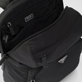 Re-Nylon and Saffiano leather backpack
