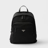Re-Nylon and Saffiano leather backpack