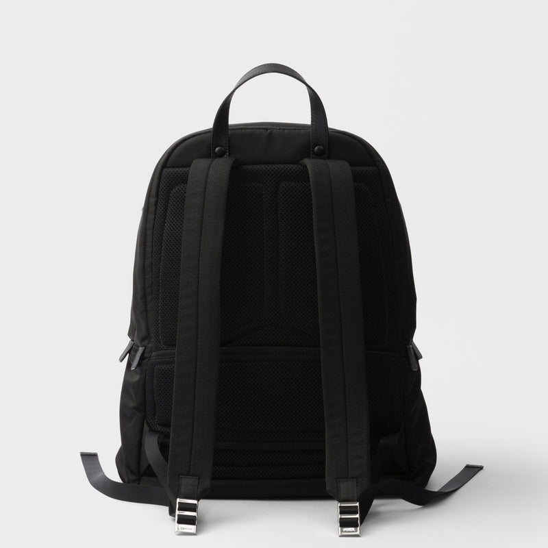 Re-Nylon and Saffiano leather backpack