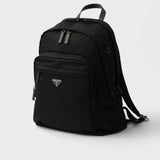 Re-Nylon and Saffiano leather backpack