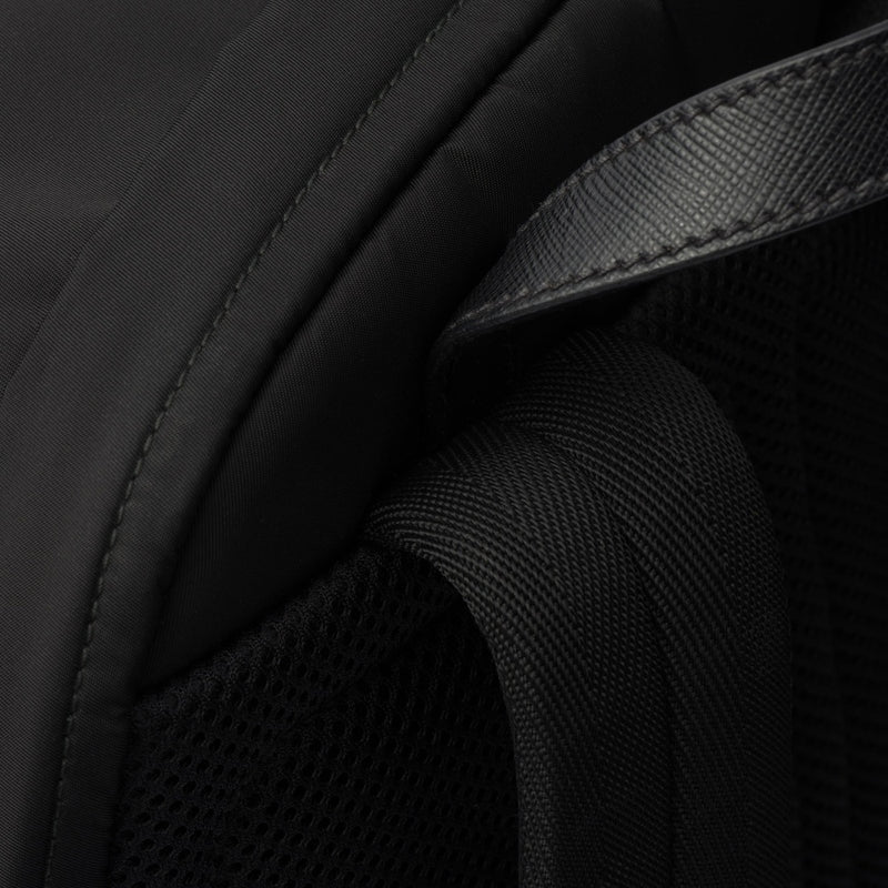 Re-Nylon and Saffiano leather backpack