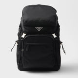 Re-Nylon and Saffiano leather backpack