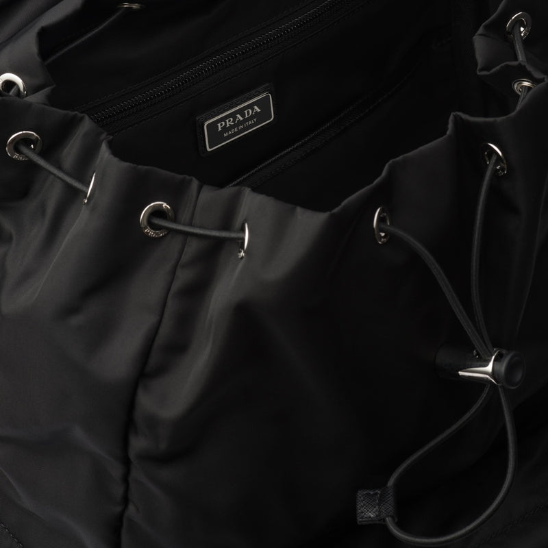 Re-Nylon and Saffiano leather backpack