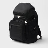 Re-Nylon and Saffiano leather backpack