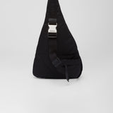 Re-Nylon and leather backpack