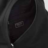 Re-Nylon and leather backpack