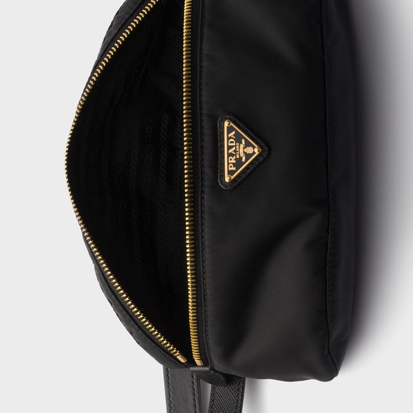 Re-Nylon and Saffiano leather belt bag