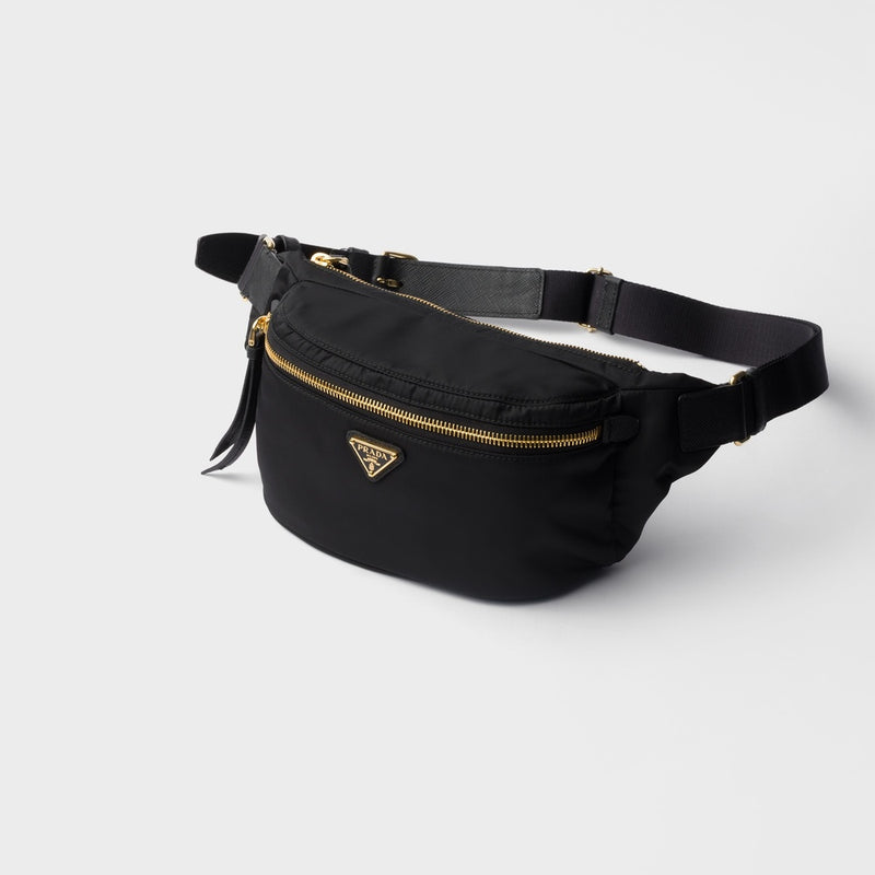 Re-Nylon and Saffiano leather belt bag