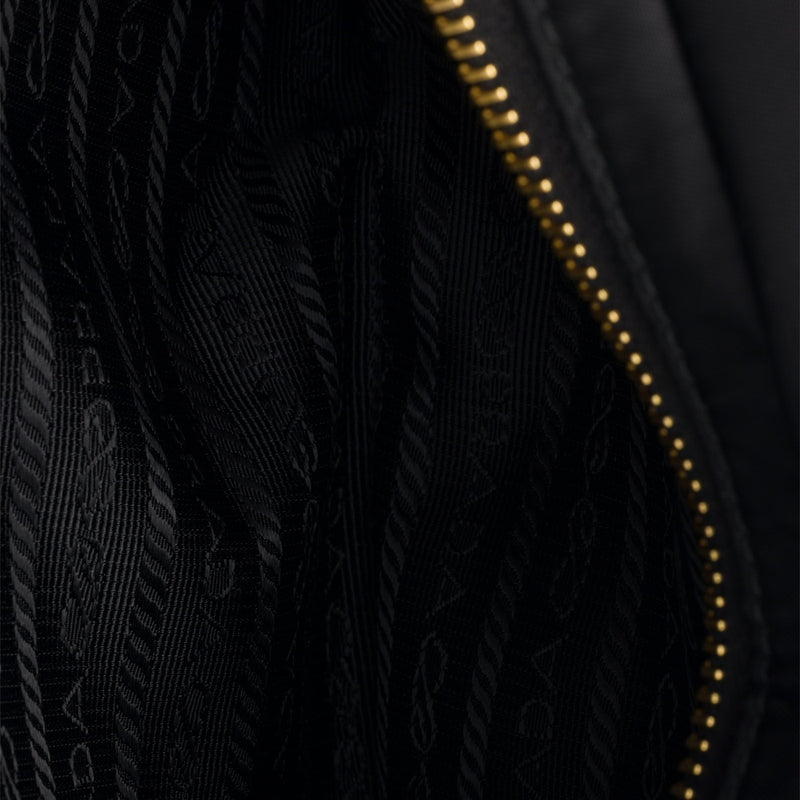 Re-Nylon and Saffiano leather belt bag