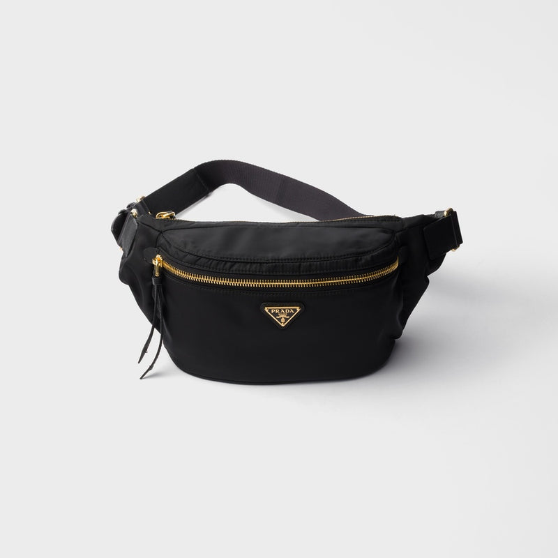 Re-Nylon and Saffiano leather belt bag