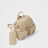 Medium Re-Nylon backpack with pouch