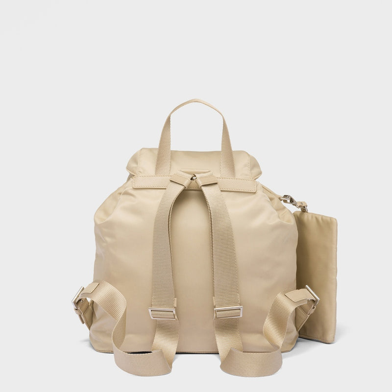 Medium Re-Nylon backpack with pouch