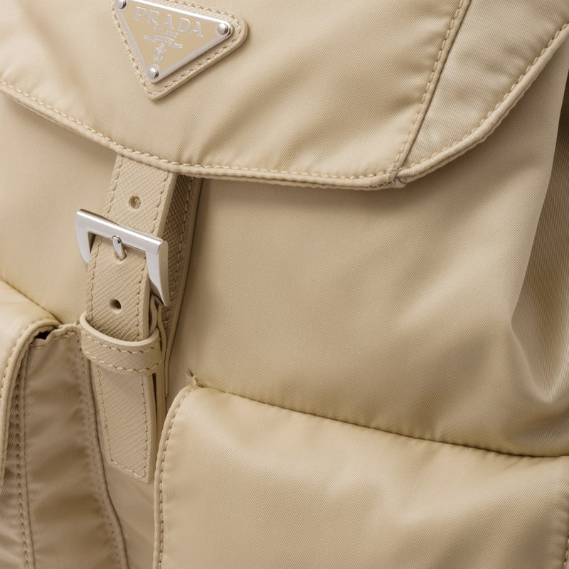 Medium Re-Nylon backpack with pouch