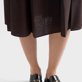 Brushed leather loafers