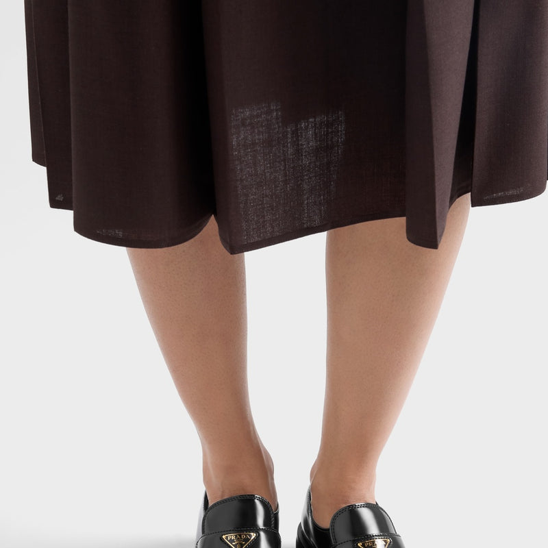 Brushed leather loafers