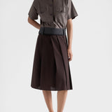 Brushed leather loafers