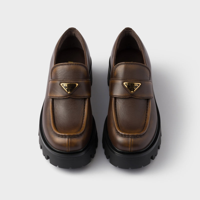 Leather loafers