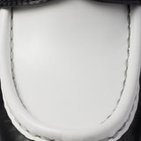 Chocolate two-tone brushed leather loafers