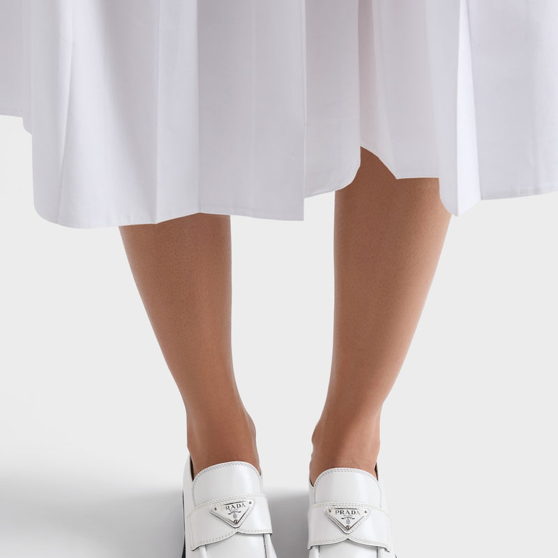 Chocolate brushed leather loafers