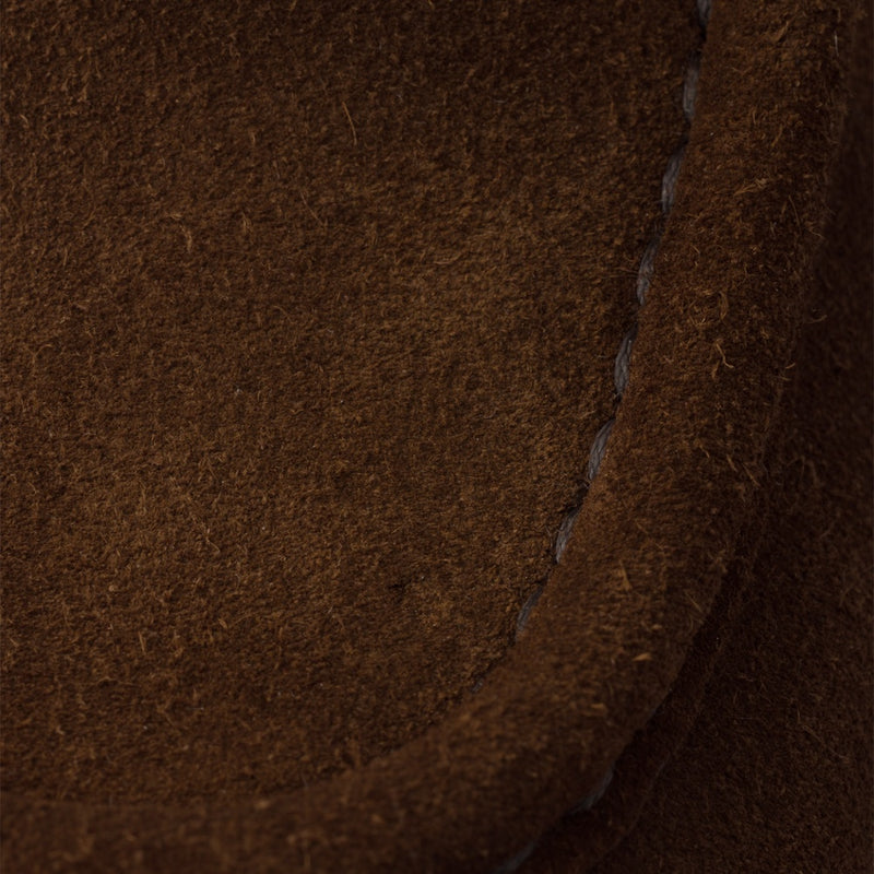 Chocolate suede loafers