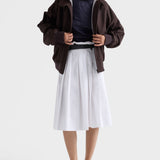 Chocolate patent leather loafers