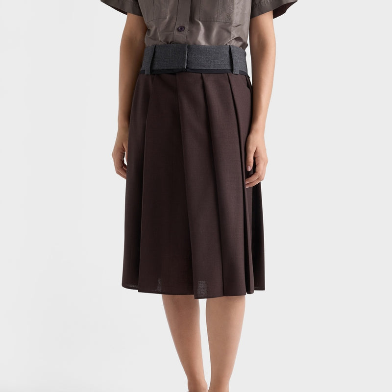 Chocolate brushed leather loafers