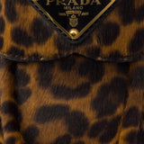 Chocolate printed leather loafers