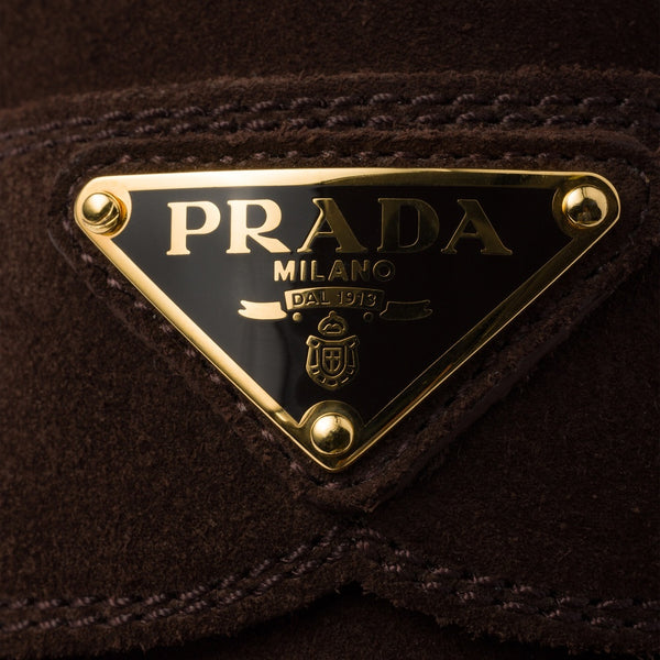 Chocolate suede loafers