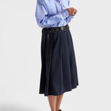 Chocolate suede loafers