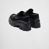 Brushed leather Monolith loafers