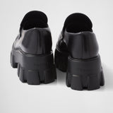 Brushed leather Monolith loafers