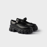 Brushed leather Monolith Mary Janes