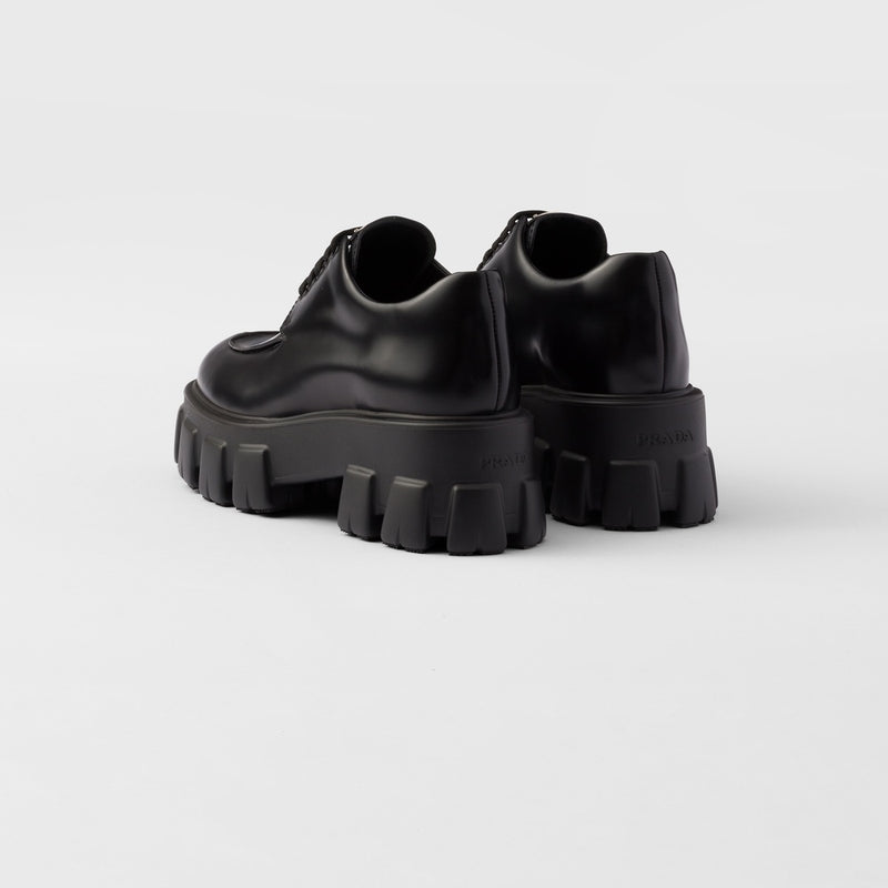 Monolith brushed leather lace-up shoes