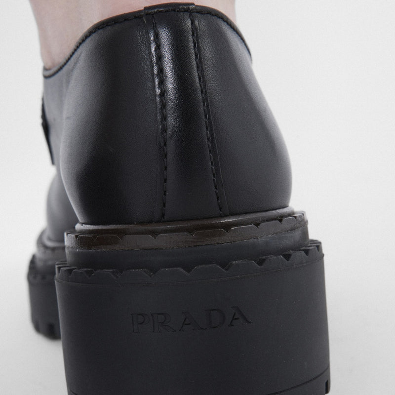 Double Chocolate leather loafers